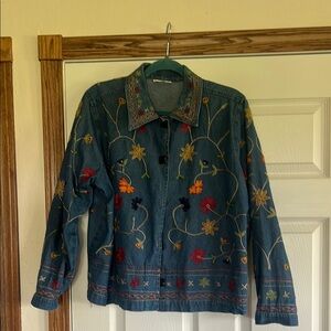 Embroidered Denim Jacket